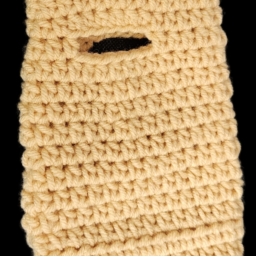 Handmade yellow crocheted doggie Sweater for small puppy or small dog